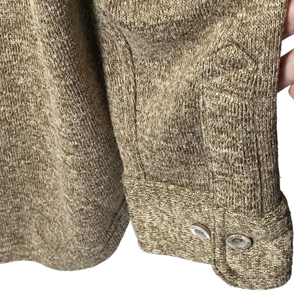 MOSSY OAK Men's Size XL, Button Uo, Long Sleeve, Sweater Shirt, Color Beige - Picture 5 of 6